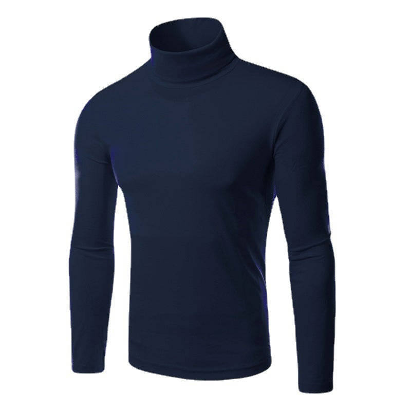 Herren eleganter Rollkragenpullover aus bequemen Stretchmaterial Drune