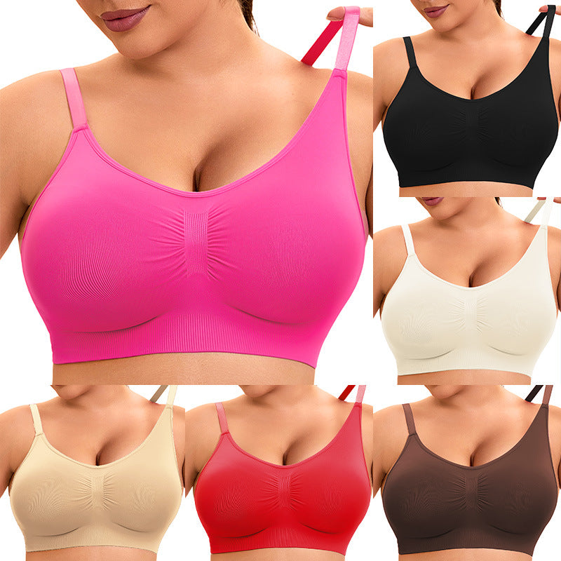 Damen sportlicher Bralette-BH mit nahtloser Passform und elastischem Unterband Drune