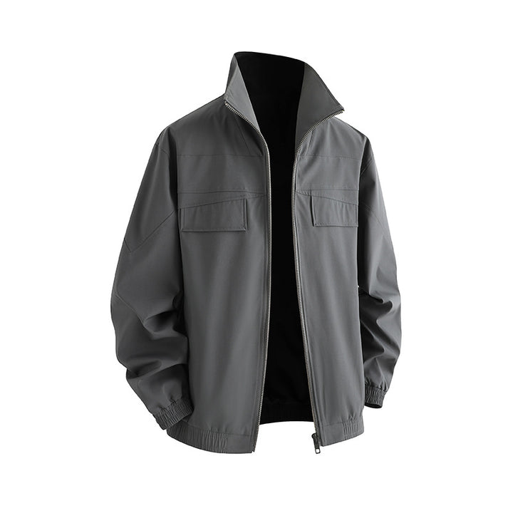 Herren Freizeitjacke mit praktischen Taschen und hohem Kragen Drune