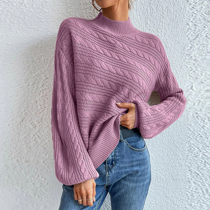 Drune | Pullover Aus Einfarbiger Strickware mit Weichem Stoff