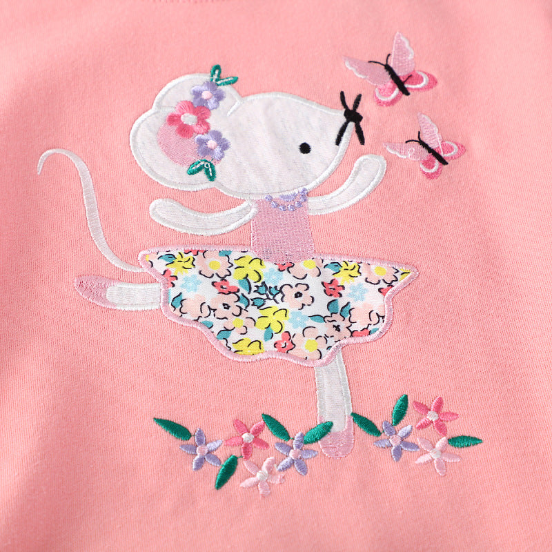 Mädchen Sweatshirt mit verspieltem Mäuse-Design Drune