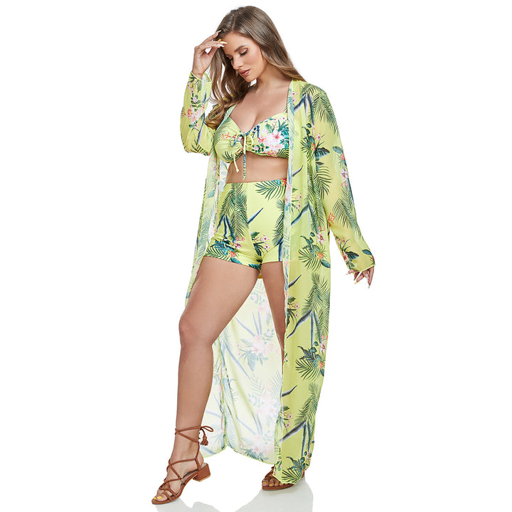 Damen Bikiniset mit leicht weiterem Strandüberwurf Drune