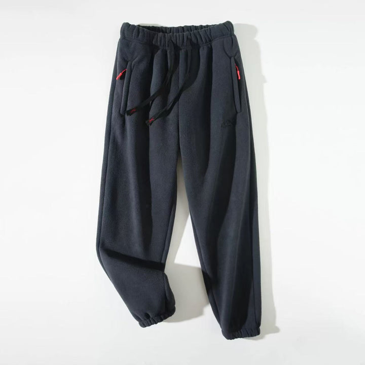 Damen Fließende Fleece-Hose mit verstellbarem Bund Drune