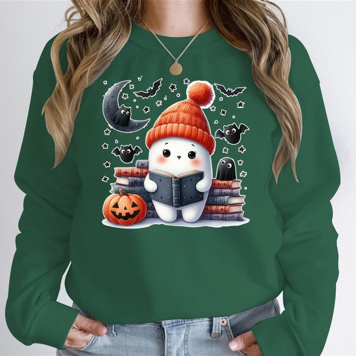 Damen Sweatshirt mit verspieltem Halloween-Motiv und hochwertigem Material Drune