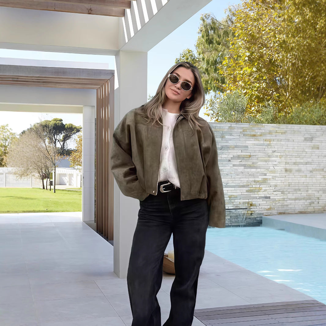 Damen Kurzjacke im urbanen Vintage-Stil Drune