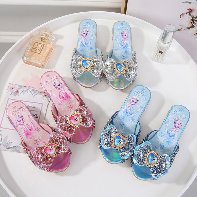 Damen Glitzernde Hausschuhe Drune