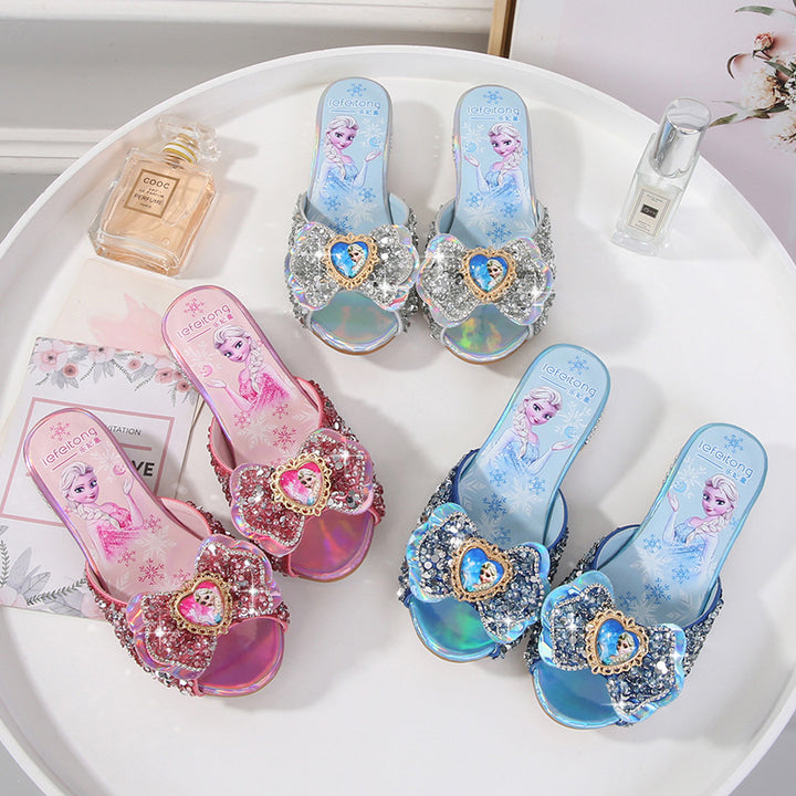 Damen Glitzernde Hausschuhe Drune