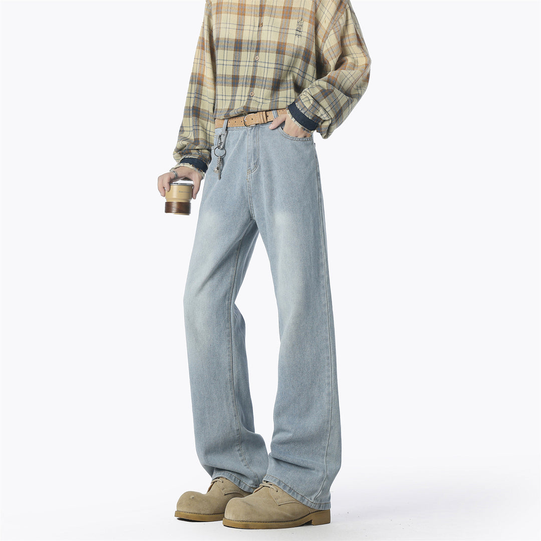 Herren lässige weit geschnittene Denim-Hose Drune