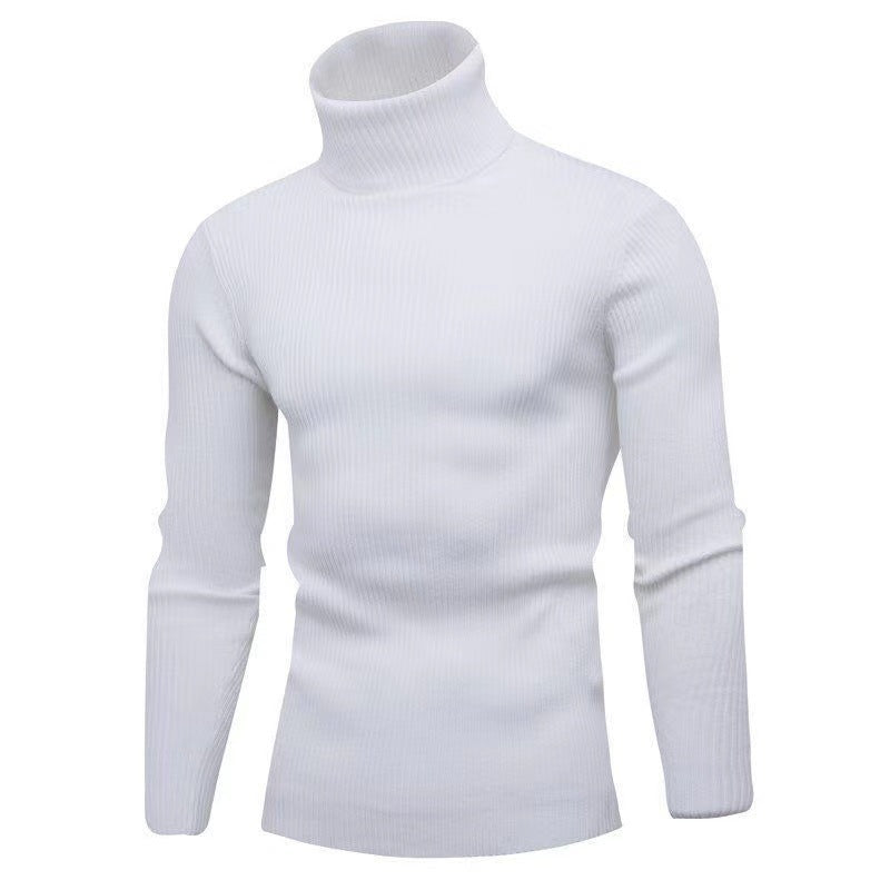 Herren Hochwertiger Rollkragenpullover aus feiner Rippstruktur Drune