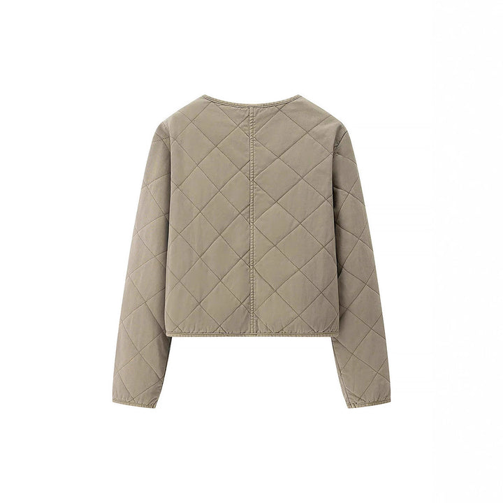 Damen gesteppte Übergangsjacke mit praktischen Taschen und elegantem Stehkragen Drune