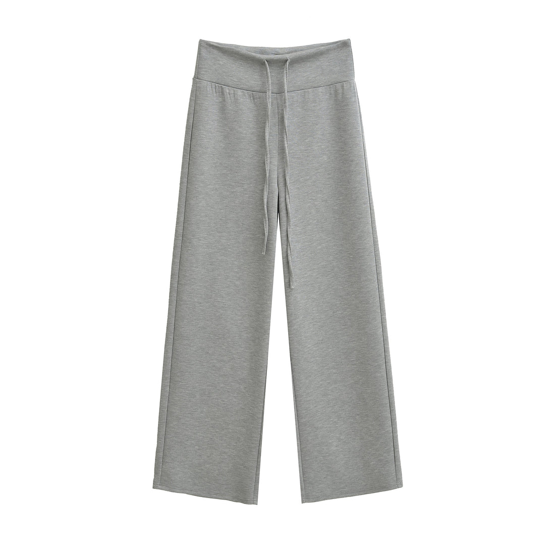 Damen weite Sporthose mit flexiblem Taillenzug Drune