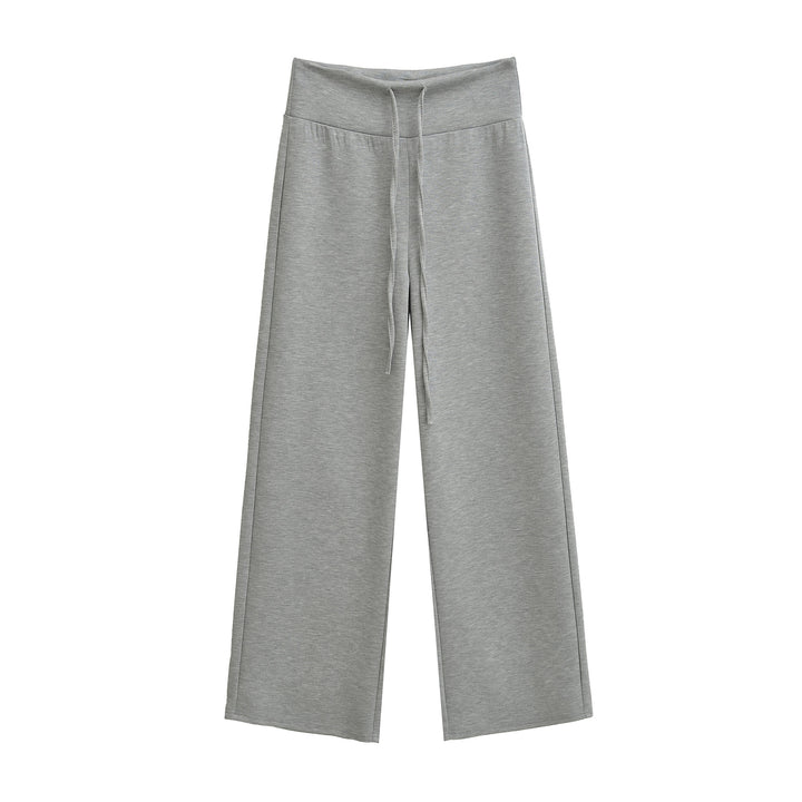 Damen weite Sporthose mit flexiblem Taillenzug Drune