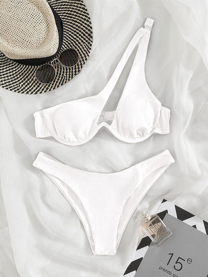 Damen Dreiecks-Bikini mit asymmetrischem Design Drune