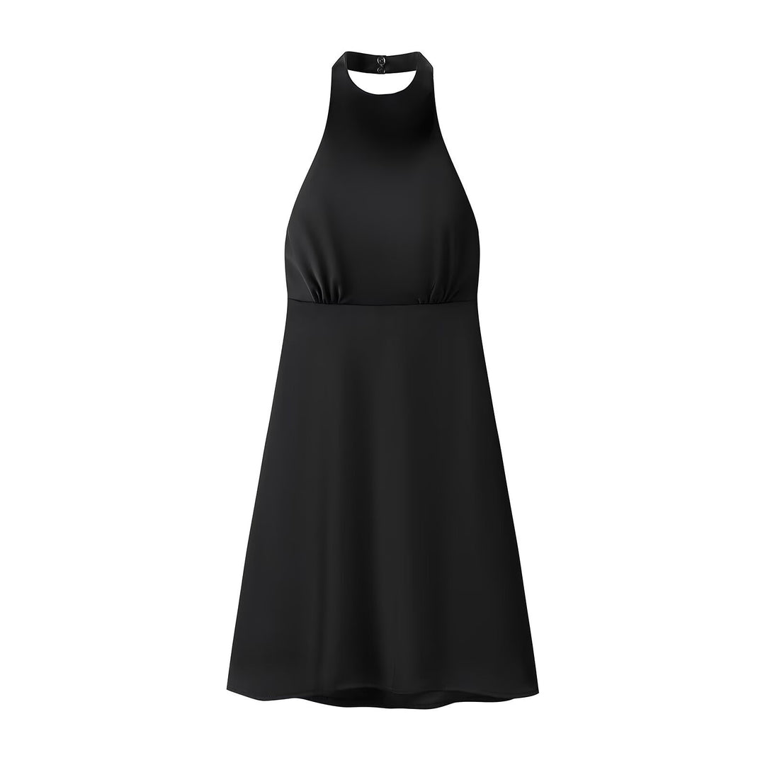 Damen Halterkleid mit schwingendem Rock und elegantem, fließendem Schnitt Drune