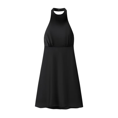 Damen Halterkleid mit schwingendem Rock und elegantem, fließendem Schnitt Drune