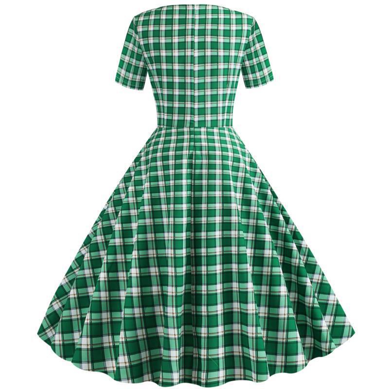 Damen Swingkleid im karierten Design Drune