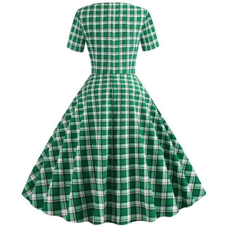 Damen Swingkleid im karierten Design Drune