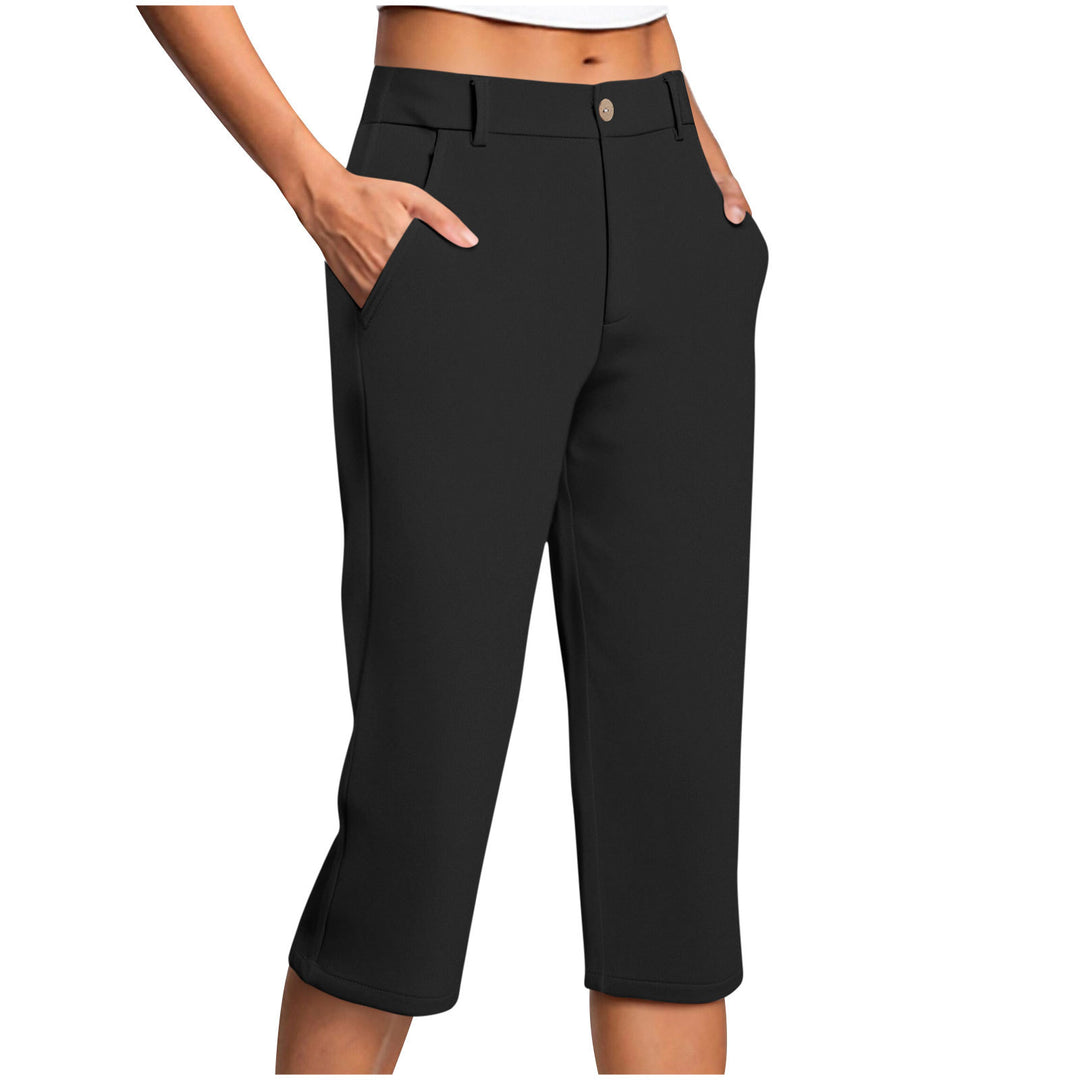 Damen Capri-Hose mit bequemer Passform und praktischen Taschen Drune