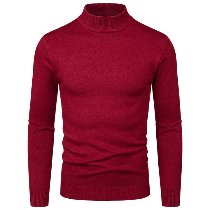 Herren eleganter Rollkragenpullover aus feiner Baumwollmischung Drune