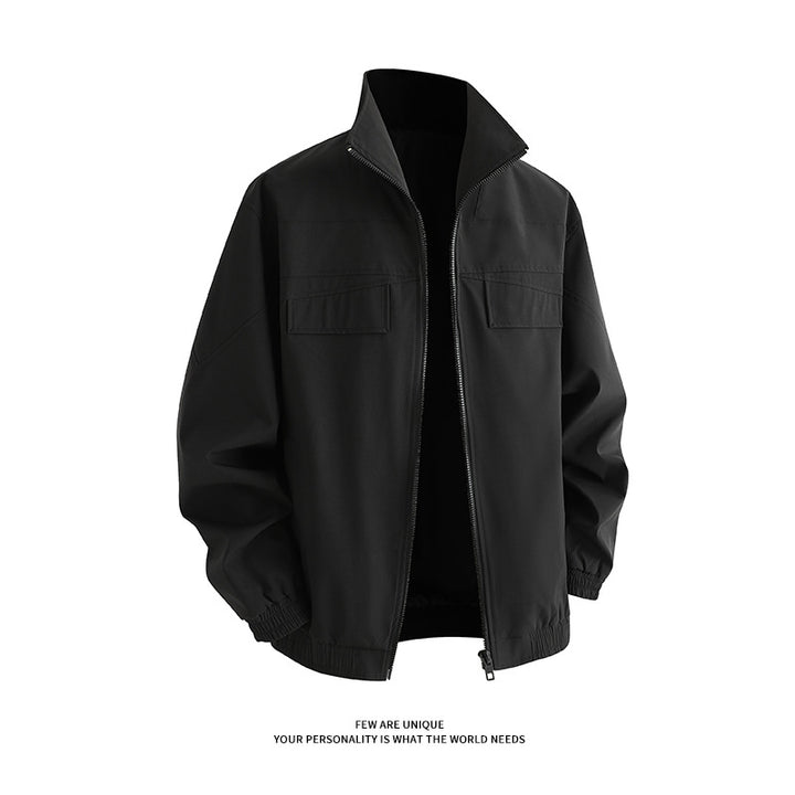 Herren Freizeitjacke mit praktischen Taschen und hohem Kragen Drune