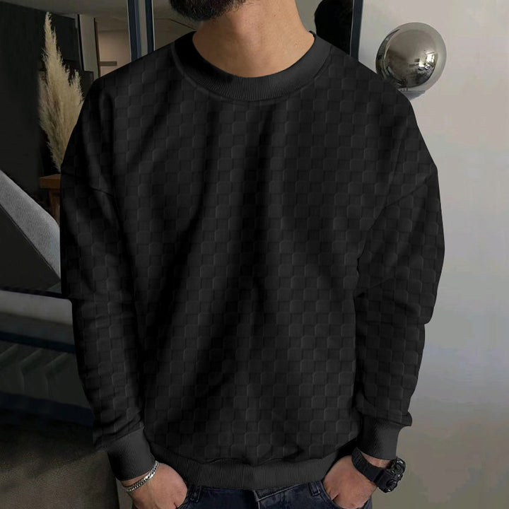Herren modisches Sweatshirt mit strukturiertem Obermaterial und lässigem Schnitt Drune