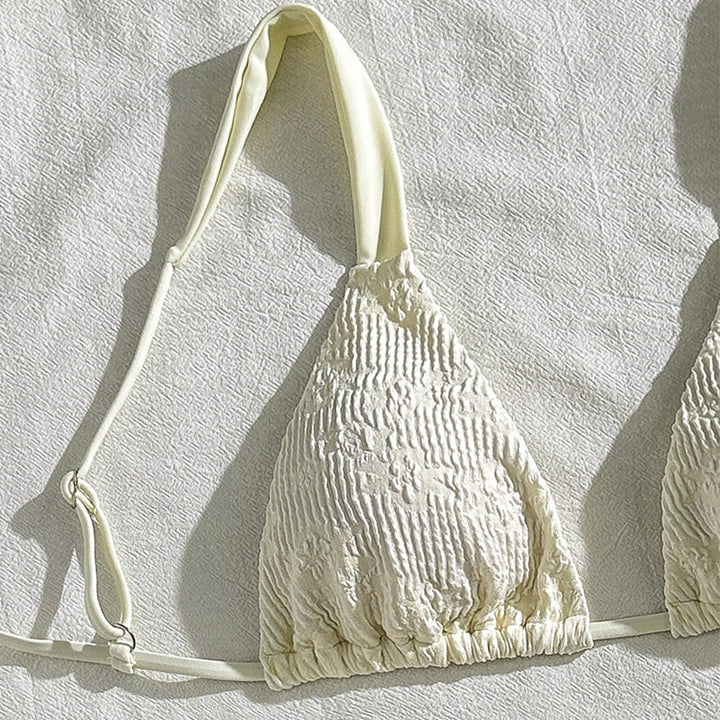 Damen Raffinierter Triangel-Bikini mit strukturierter Oberfläche Drune