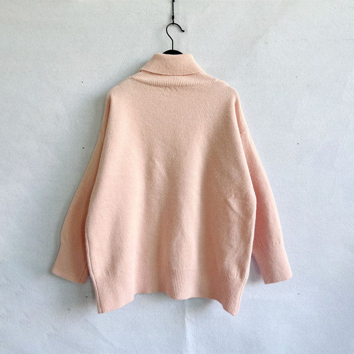 Drune | Weicher Pullover Aus Einfarbigem Strick