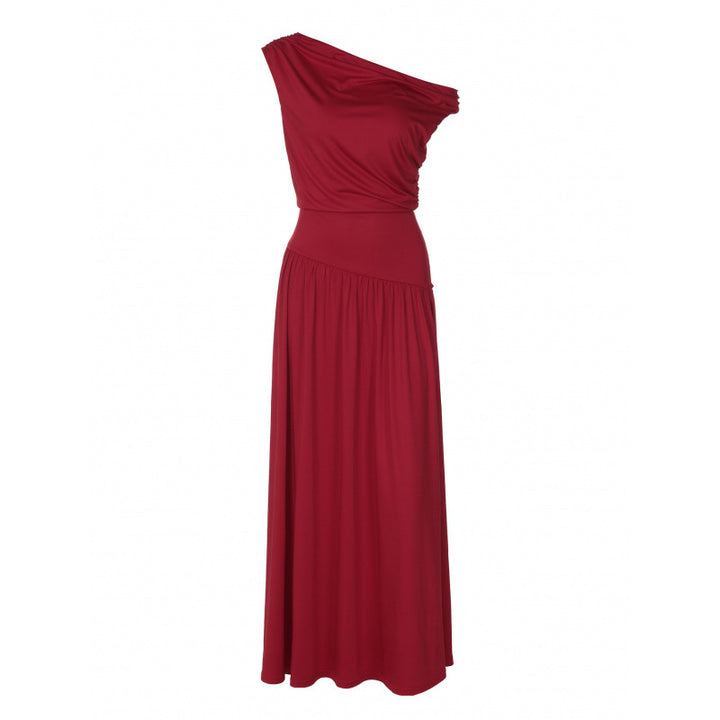 Damen Elegantes Maxikleid mit Drapier-Details Drune