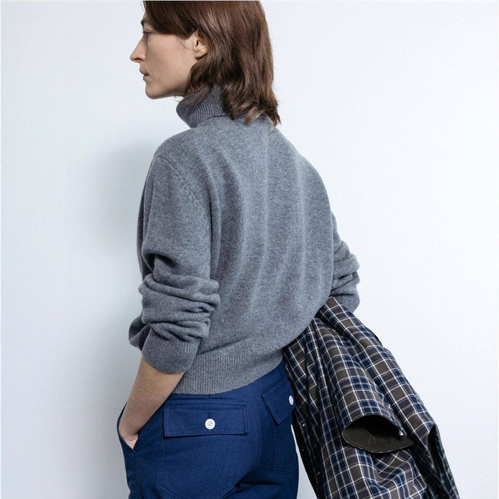 Damen Kuscheliger Rollkragenpullover aus hochwertigem Strick Drune