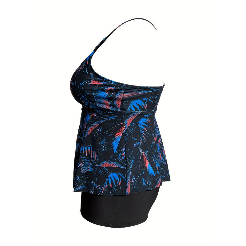 Damen Tankini mit verspieltem Rüschendesign und hohem Taillenslip Drune