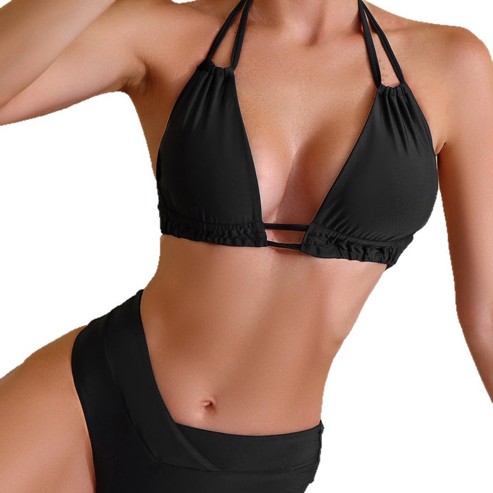 Damen Hochtaillierter Triangel-Bikini Drune