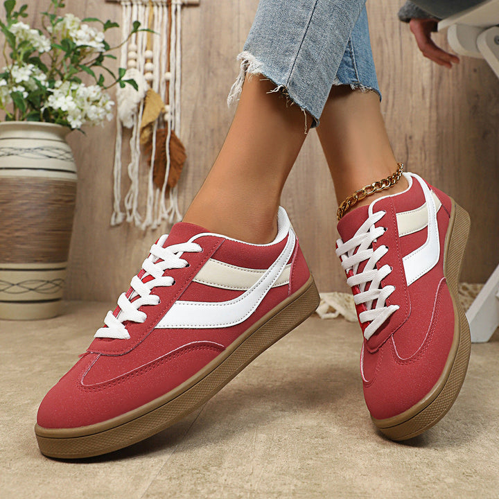 Damen Sportliche Sneakers mit atmungsaktivem Textil-Obermaterial und rutschfester Sohle Drune