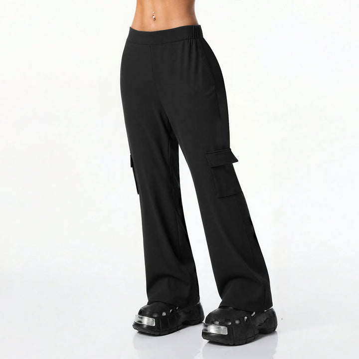 Damen lässige Cargo-Hose mit weitem Schnitt Drune