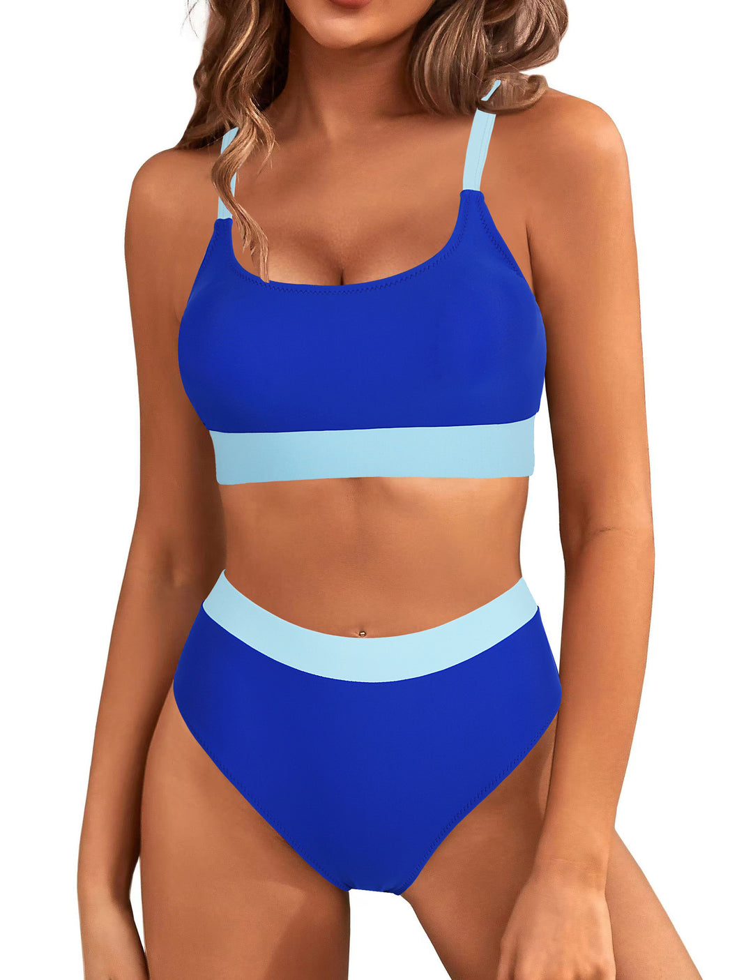 Damen Hochtaillierter Bikini mit sportlichem Schnitt Drune