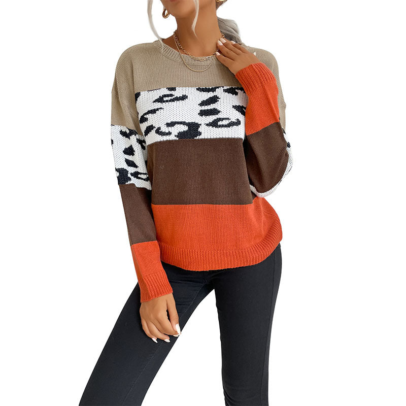 Damen modischer Strickpullover mit einzigartigem Muster und lässigem Schnitt Drune