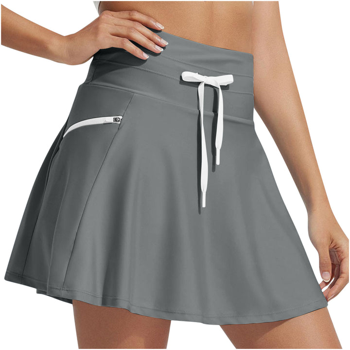 Damen Sportlicher Schwimmrock mit elastischem Bund und praktischen Seitentaschen Drune