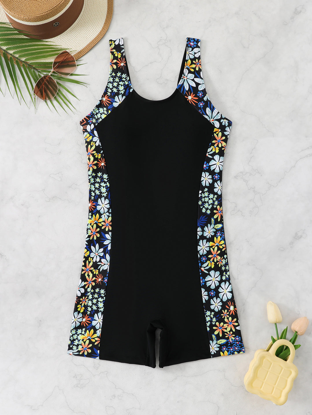 Damen Sportlicher Schwimmanzug mit grafischem Design Drune