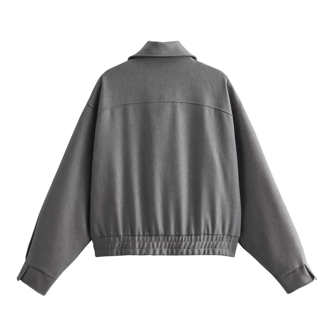 Damen komfortable Oversize-Jacke mit praktischen Taschen Drune