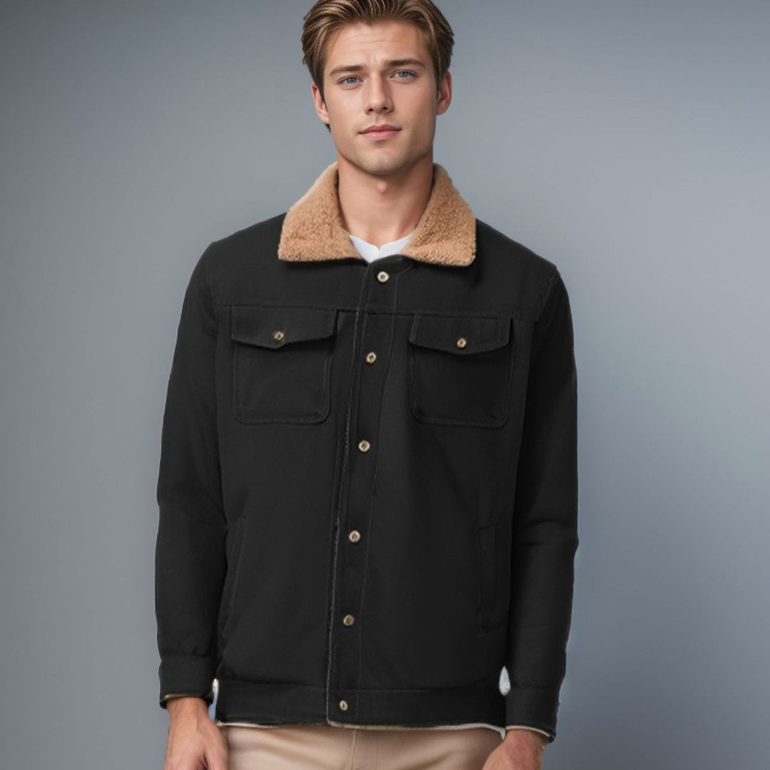 Herren vielseitige Freizeitjacke mit weichem Kragen Drune