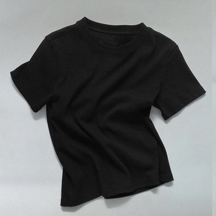 Damen lässiges T-Shirt mit modernem Schnitt Drune