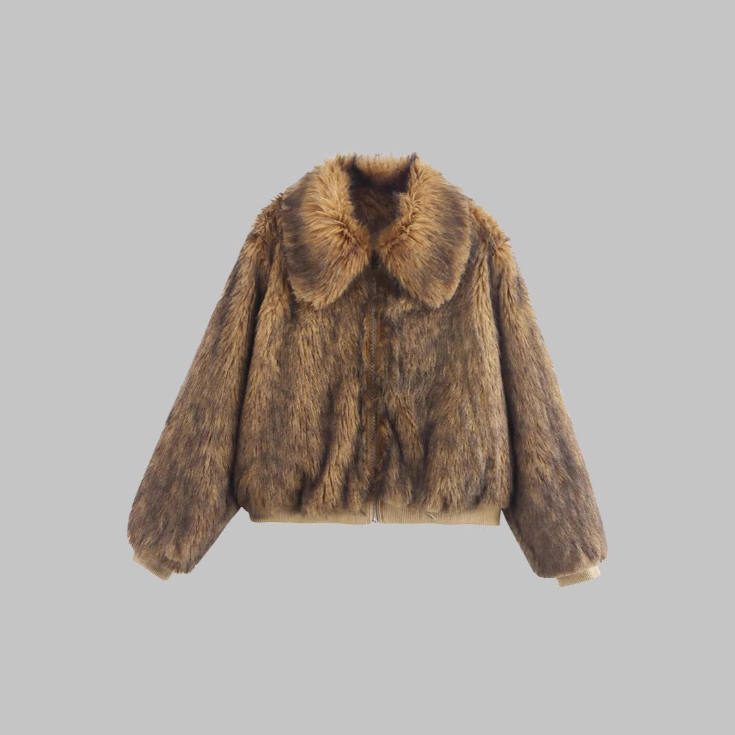 Damen Felljacke Drune
