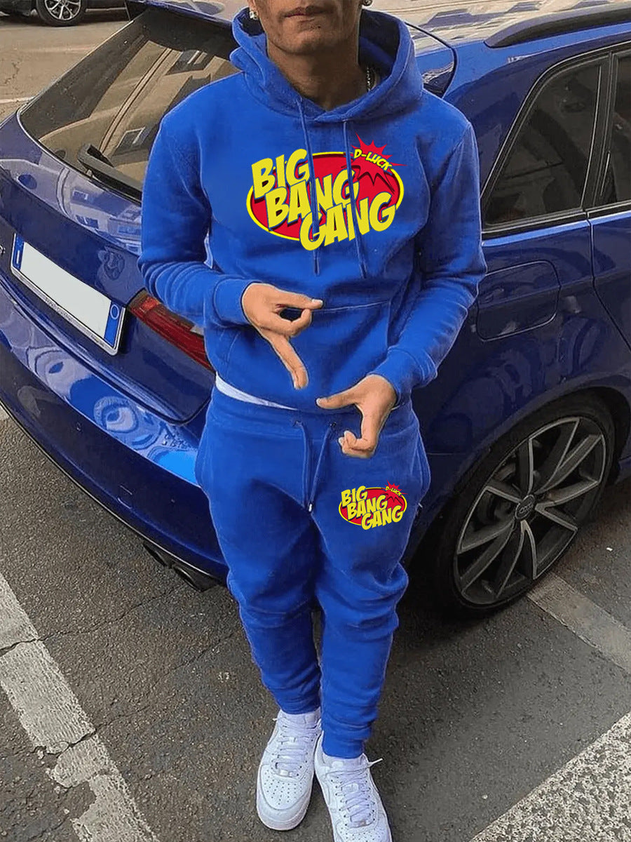 Damen Hoodie- und Jogginghose-Set mit auffälligem Logo-Druck Drune