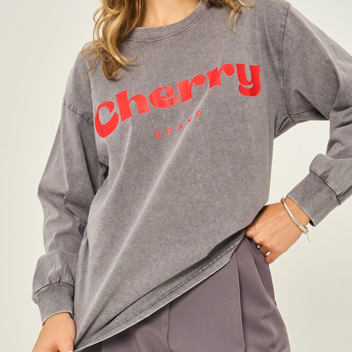 Damen lässiges Sweatshirt mit kreativem Schriftzug und angenehmem Tragekomfort Drune