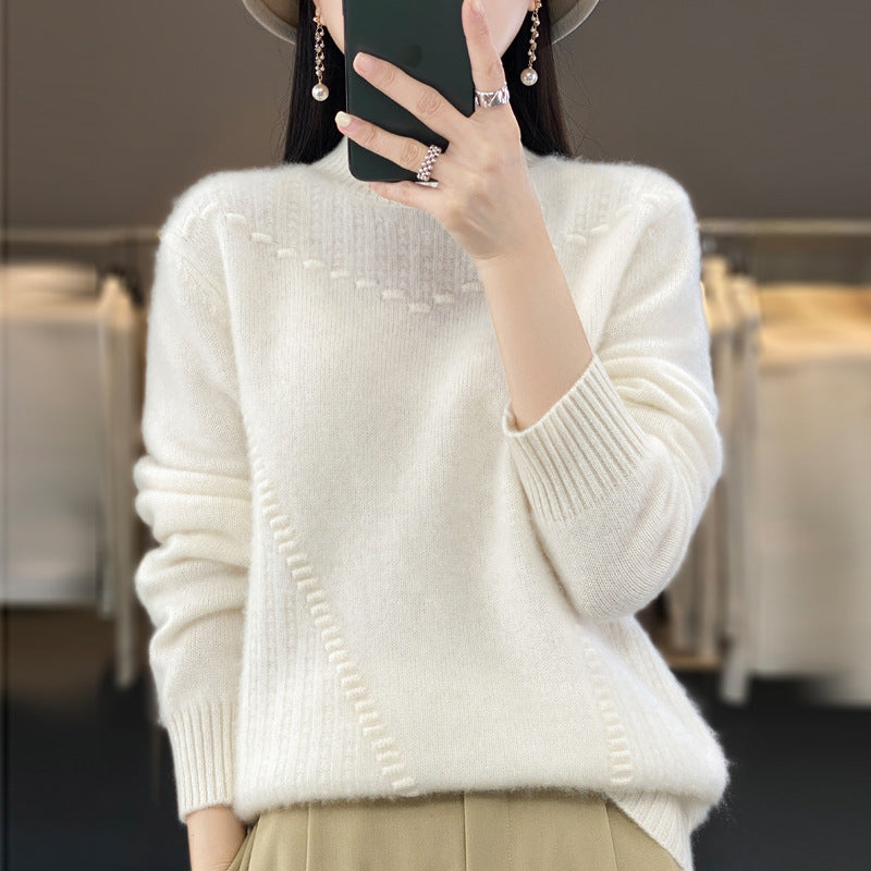 Damen Eleganter und bequemer Strickpullover mit einzigartigem Design Drune