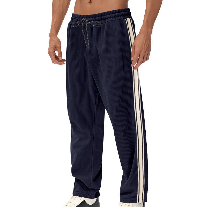 Herren Sportliche Plank-Hose mit Streifen-Design Drune