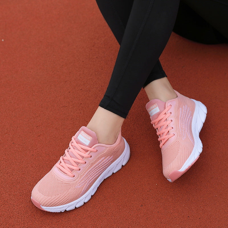 Damen nan atmungsaktive leichte Stricksneaker mit viskoelastischer Komfortsohle Drune