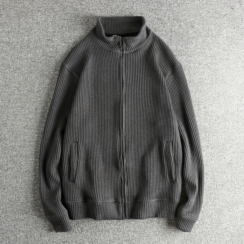 Damen Strickjacke mit hohem Kragen und praktischen Taschen Drune