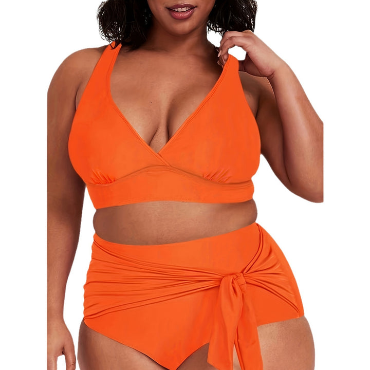 Damen Zweiteiliges Badeoutfit mit lässigem Wickelrock Drune