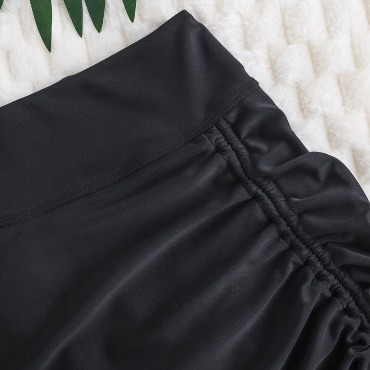 Damen Baderock mit asymmetrischer Raffung und elegantem Wellenabschluss Drune