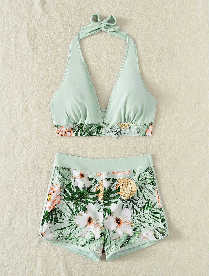 Damen Sportliches Bikini-Set mit verdecktem Bauch Drune